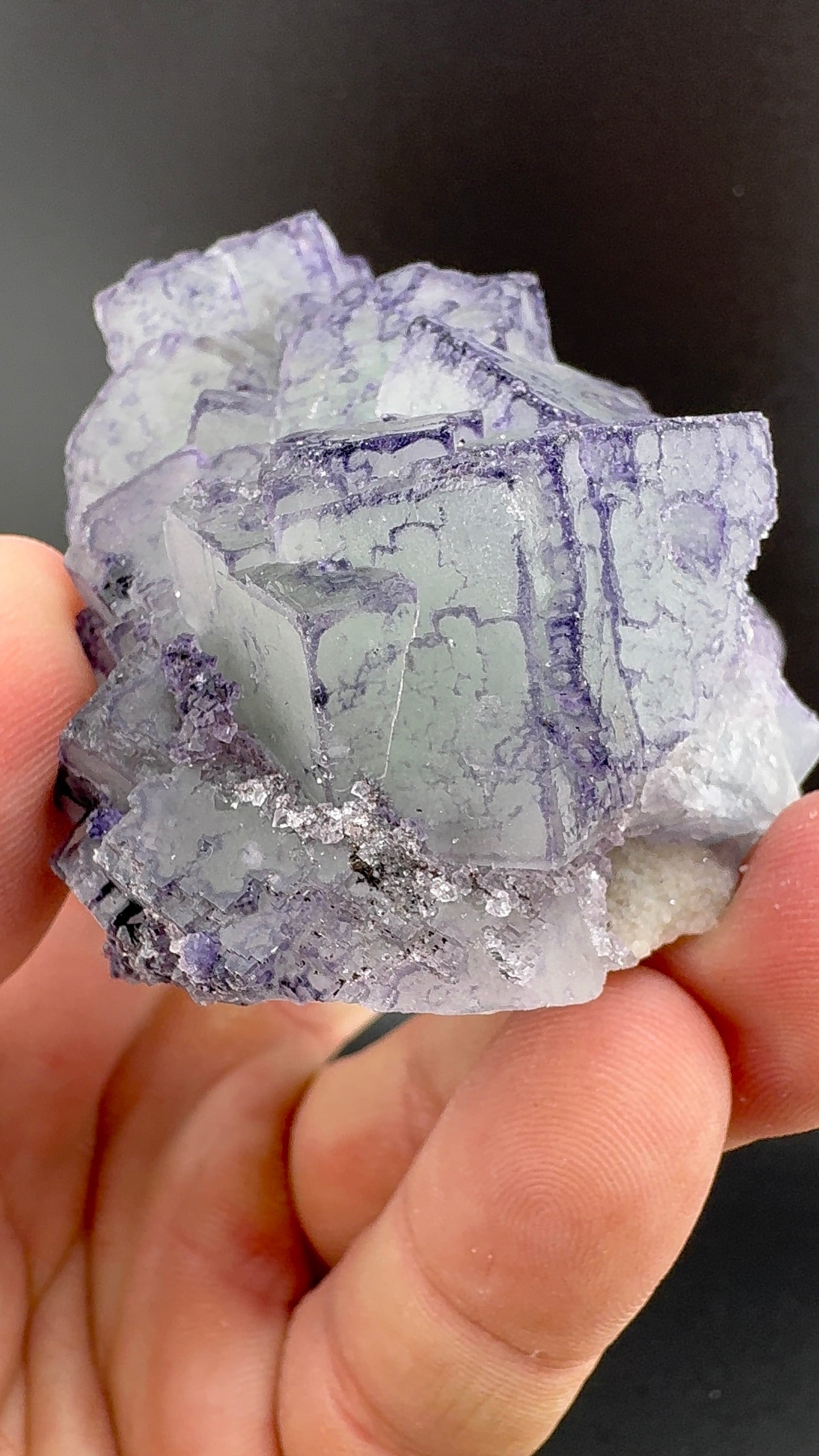 Blueish Green QR Code Fluorite from Guizhou (S9)