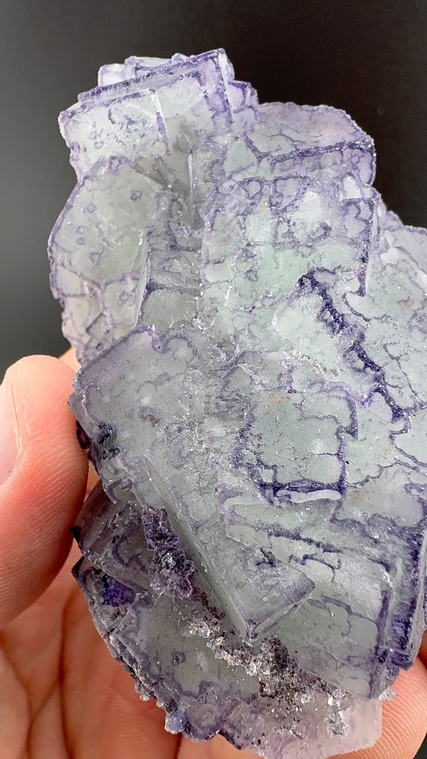 Blueish Green QR Code Fluorite from Guizhou (S9)