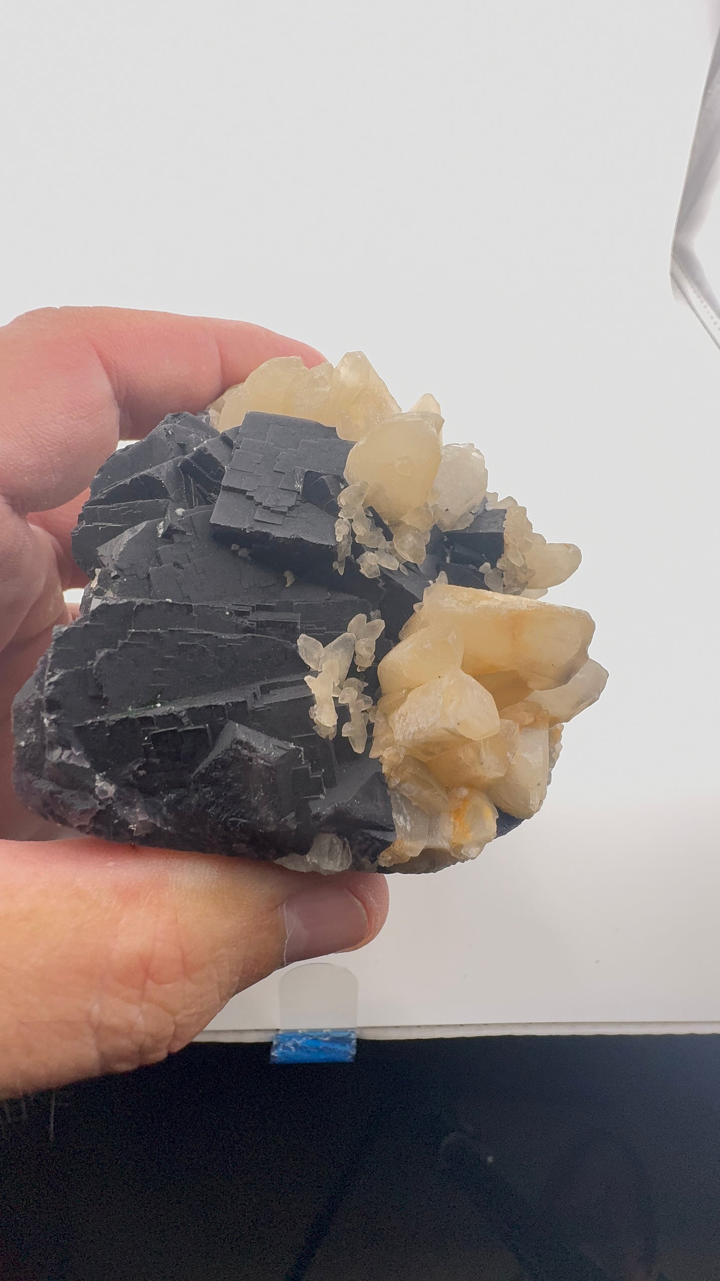 Black Rose Fluorite with Calcite Growth (BR13)