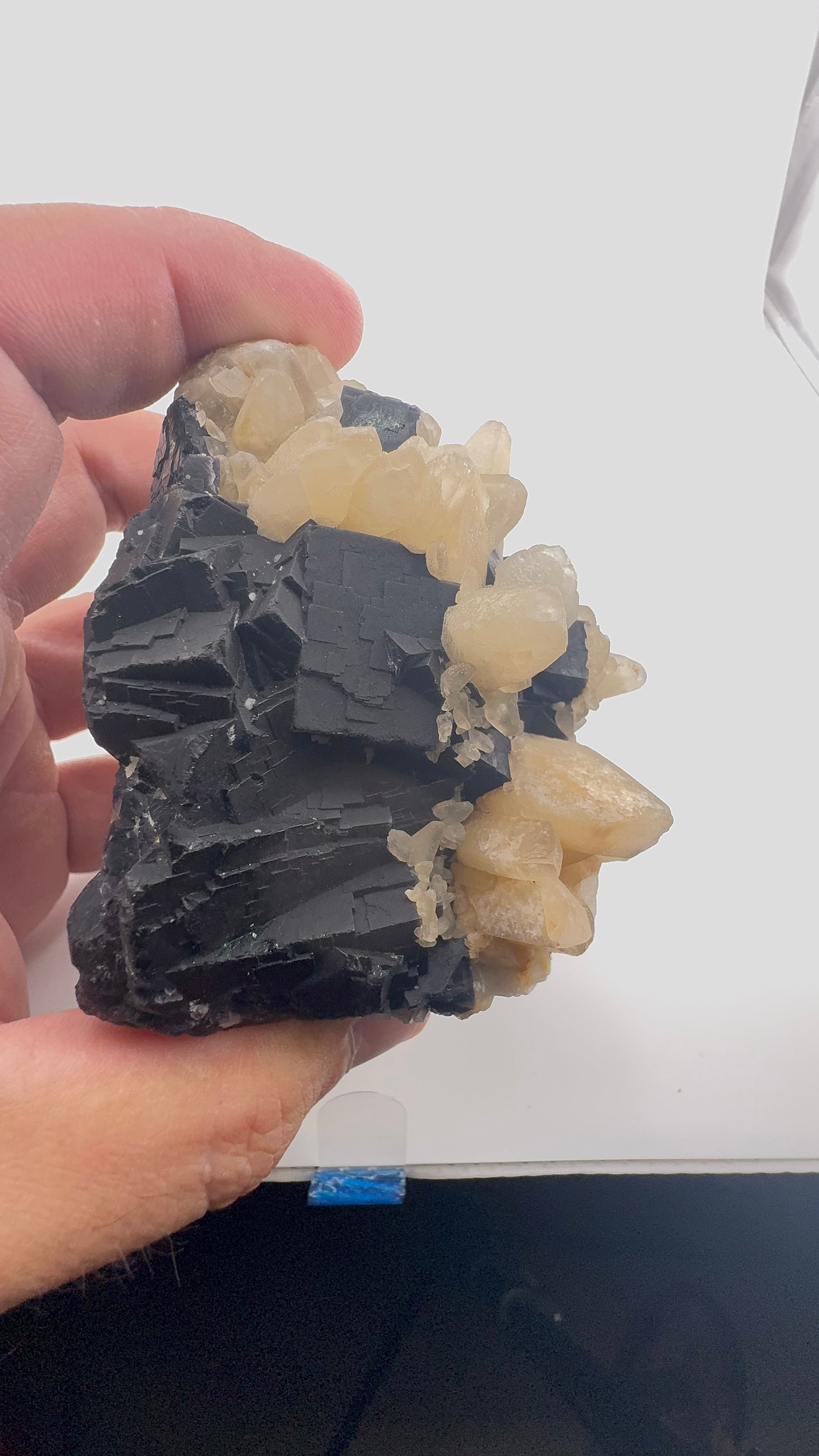 Black Rose Fluorite with Calcite Growth (BR13)