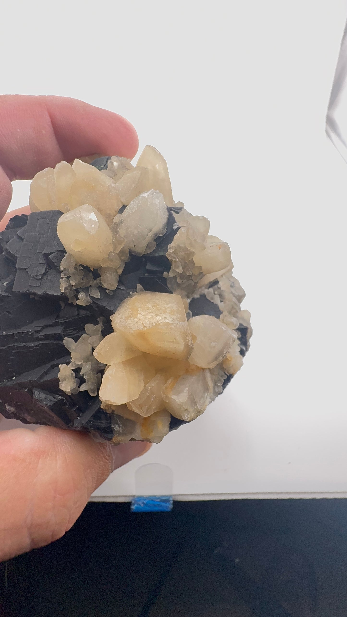 Black Rose Fluorite with Calcite Growth (BR13)