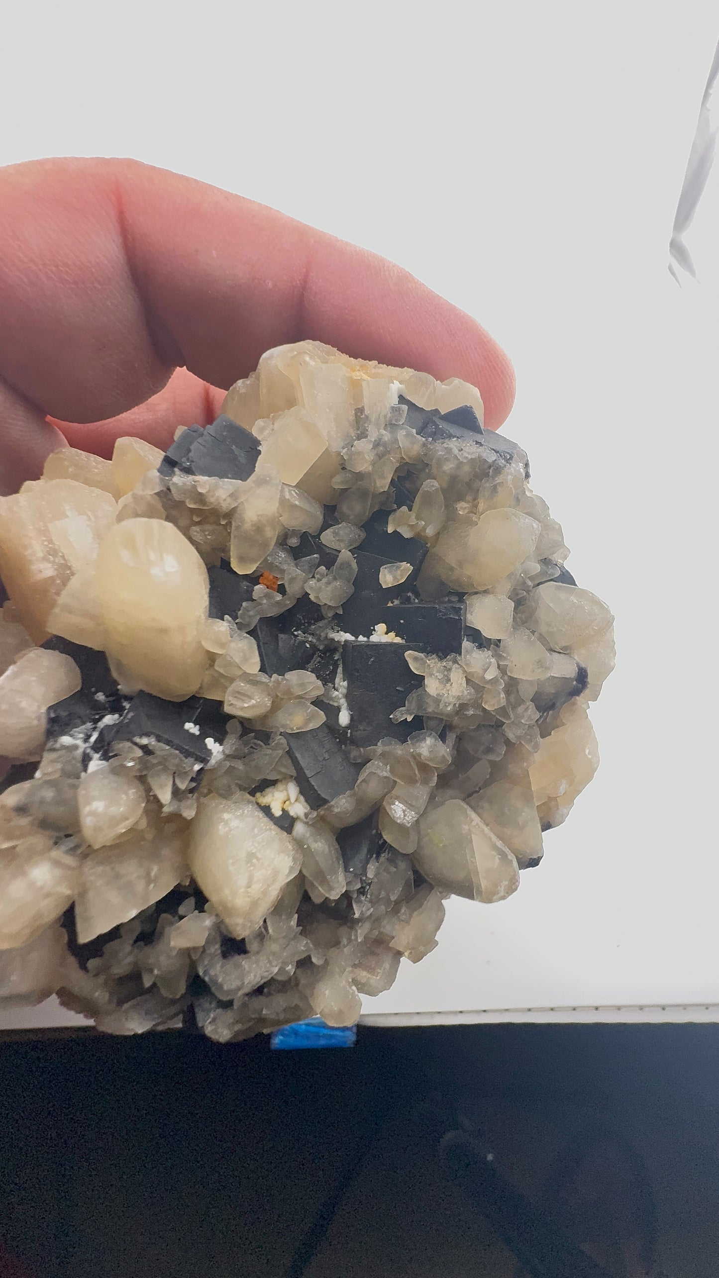 Black Rose Fluorite with Calcite Growth (BR13)