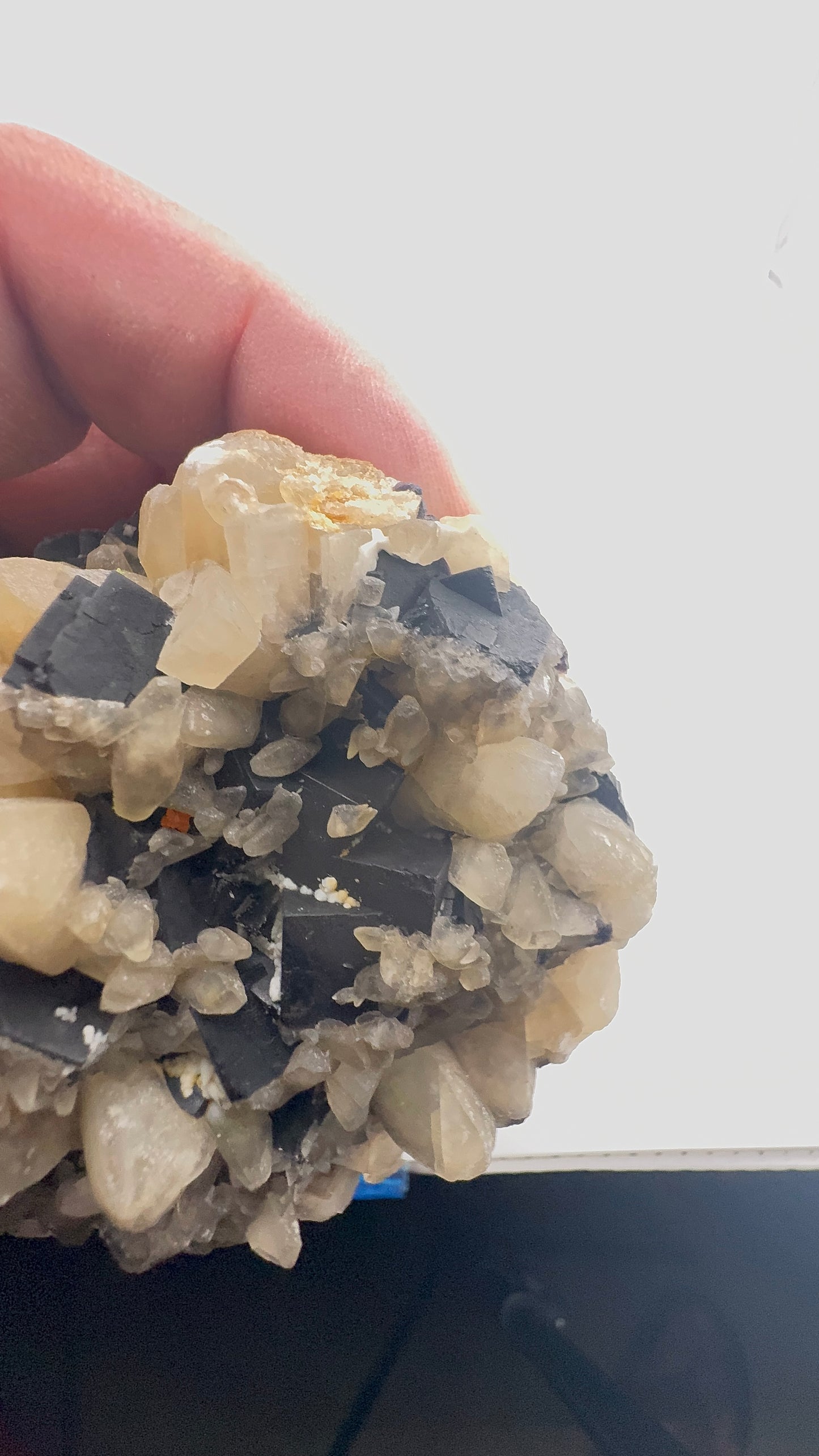 Black Rose Fluorite with Calcite Growth (BR13)