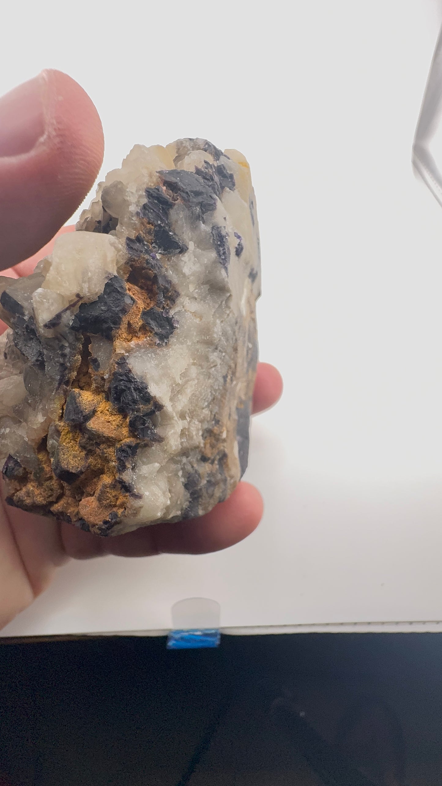 Black Rose Fluorite with Calcite Growth (BR13)