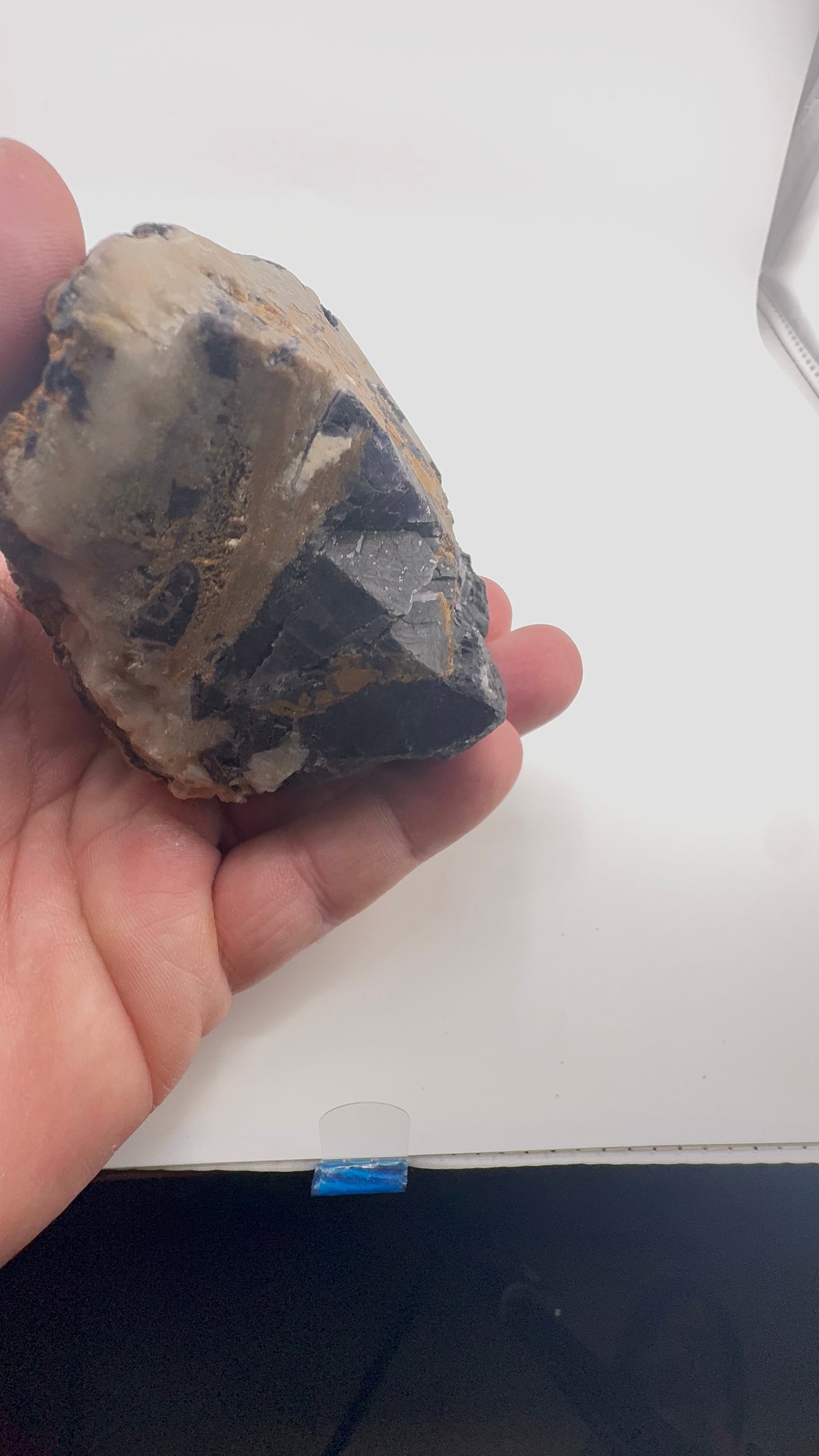 Black Rose Fluorite with Calcite Growth (BR13)