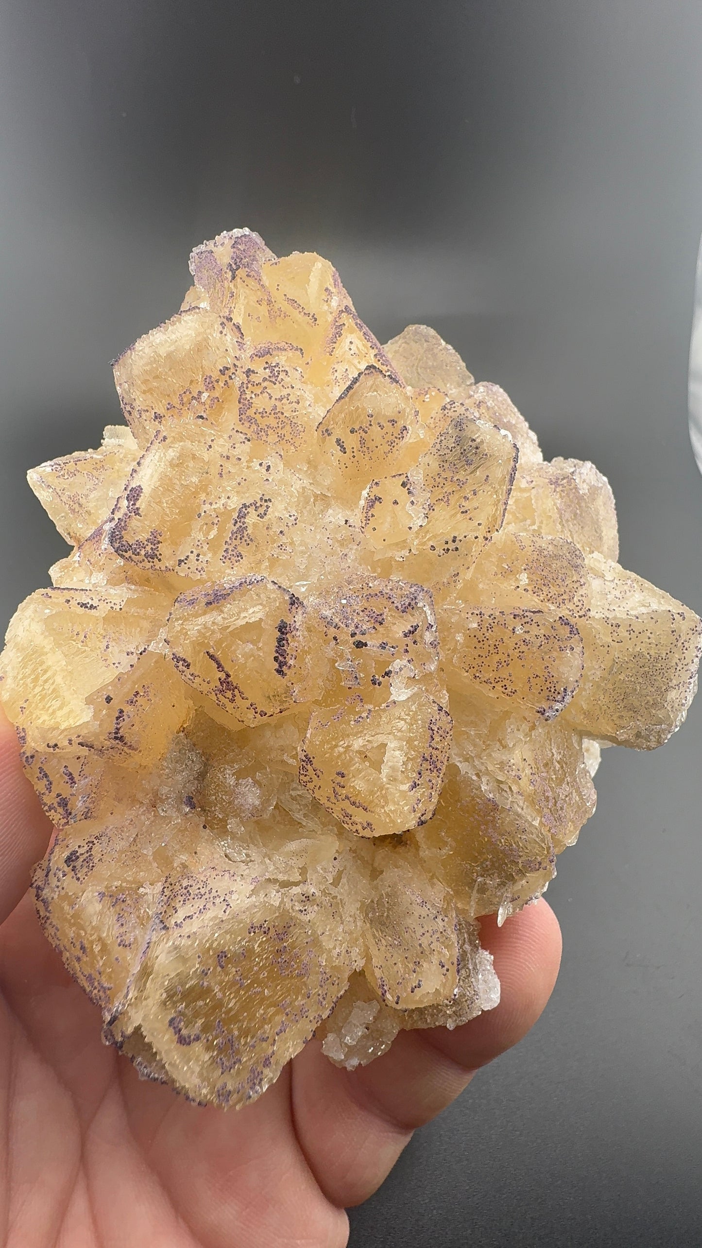 Yttrium Fluorite on Calcite