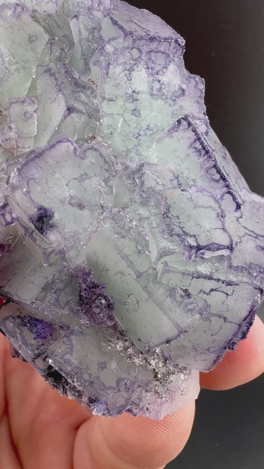 Blueish Green QR Code Fluorite from Guizhou (S9)
